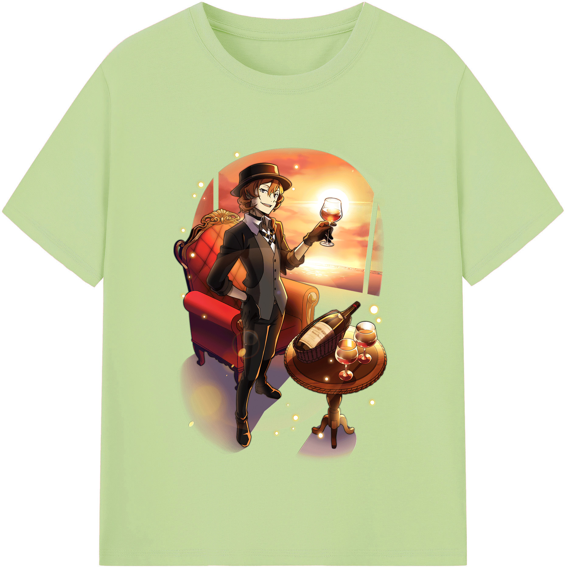 （画像用） 文豪ストレイドッグス Bungo Stray Dogs 綿100％半袖Tシャツ（フロントプリント）